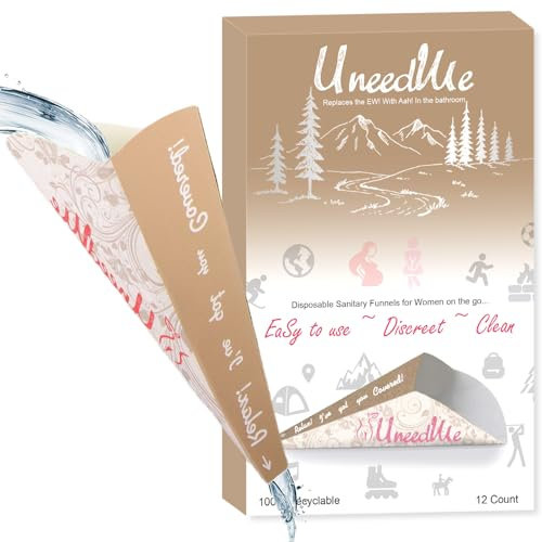 Travel Female Urinal Camping Accessories, Female Urination Device Camping Toilet Hiking Holiday Essentials for Women Funnel Portable Urinal For Pregnant Patient Kids Travel Car Camping Hiking(12PS)