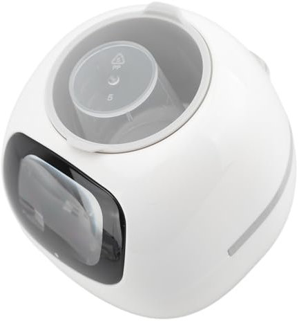 Syrisora Smart Plant Pot Smart Planter,Smart Plant Pot with Expression AI Intelligent Smart Planter Robot with Water Light Humidity Sensors for Indoor Decoration (White)