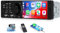 OiLiehu Single Din Car Stereo with CarPlay Android Auto, 4 Car Radio 1 Din with Touchscreen, MP5 Multimedia Player with Mirror Link, Bluetooth, FM/RDS, USB, TF-Port, EQ, SWC, Back Camera