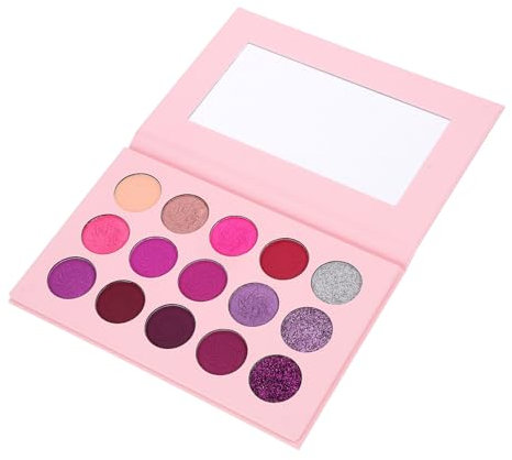 OSOLADY Colori Ombretto Compatto Palette Ombretti Colorati Per Donne e Ragazze Rosa Pigmentazione e Texture Morbida Per Makeup o Smoky Eyes