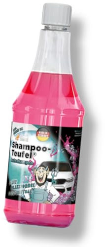 Tuga Chemie Shampoo Teufel | Tuga Chemie Autoshampoo - Lackreiniger - KFZ Schmutzentferner - schäumende Wäsche - Autoshampoo Konzentrat - pH Neutral 1L