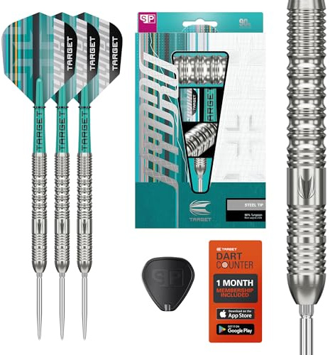 Target Darts Hydro Steel Tip Dart Set, 23G (Barrel 01) | 90 % Wolfram-Darts, Silberne Swiss Point-Spitzen, Pro Grip Tag-Schäfte, Pro Ultra No.6-Flügel, SP-Werkzeug inkl
