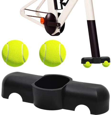 Umllpet 1 Stück Rocker Plate Feet, Indoor Cycling Snap Rocker Feet Adapter, Rollentrainer Fahrrad, Tragbarer Wippplatten Fahrradtrainer, für Intensive Trainingssitzungen, mit 2 Tennisbällen