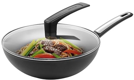 Tescoma 602331 Wok con coperchio, 30 cm, per tutti i piani cottura