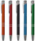 Druckspezialist 100 x Metall Kugelschreiber Queen SCHWARZ Touchpen Werbekugelschreiber mit Gravur (alle Stifte gleiche Gravur)