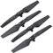 Dilwe Propeller für Spark, Kohlefaser - 2X CW & 2X CCW - Schnellspanner - Faltbare - Widerstand gegen starken Wind, 2 Paare, schwarz, Verformungsmodell