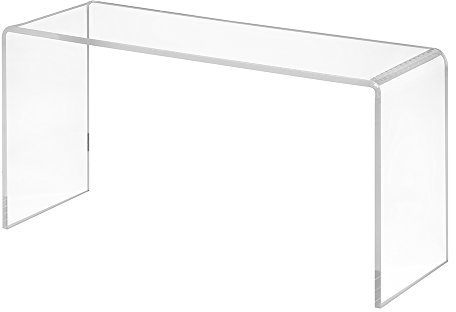 Dekobrücke aus Acrylglas in 200x100x70mm - Zeigis® / Schuhständer/Schuhaufsteller/U-Ständer/Acrylständer/Warenpräsentation/Dekoständer/Dekoaufsteller