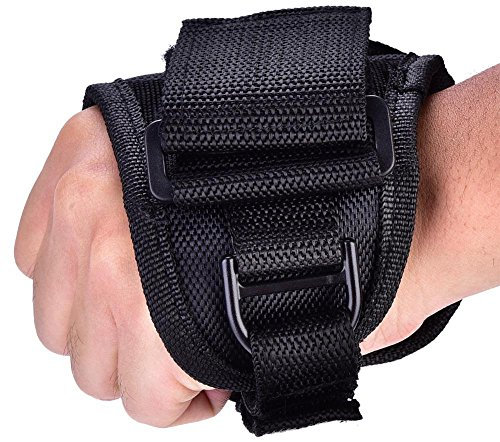 Portable Black Diving Light Flashlight Torch Holder Glove Underwater Accessory