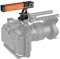 NICEYRIG Camera NATO Top Handle Wooden Grip with 15mm Rod Clamp and Cold Shoe for Camera Camcorder Cage