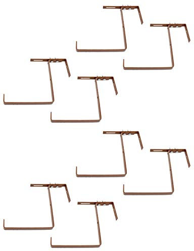 DARO DEKO Blumenkasten-Halter 4 Sets Terracotta