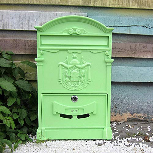 Briefkästen postkasten Briefkasten, Wand Briefkasten Retro Antike Nostalgie Vintage Briefkasten Post, abschließbare schwarze Briefkasten Briefkästen, Wand Briefkasten, klassische Wand montierter