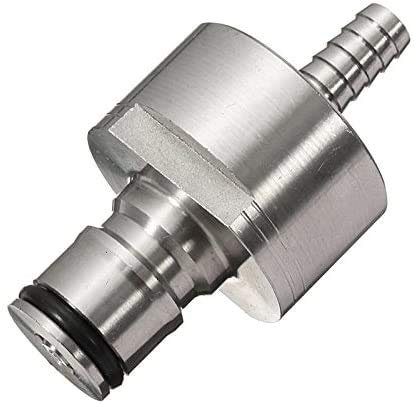 Namvo Stainless Carbonation Cap 5/16 Barb Carbonation Cap Stainless Steel Soda Made Cap Counter Pressure Bottle Filling to Fruit Juice Water