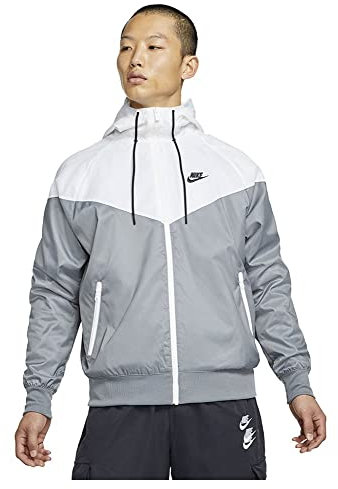 Nike Herren Sw Spe Wvn Lnd Jacke, Smoke Grey/White/Smoke Grey/Bl, XXL EU