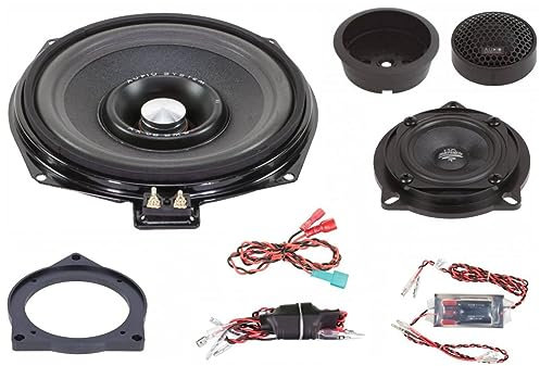 AUDIO SYSTEM MFIT BMW Uni EVO 2 Lautsprecher Set kompatibel mit BMW E/F/G-Series, Mini 3-Wege Teil-Aktiv Front System