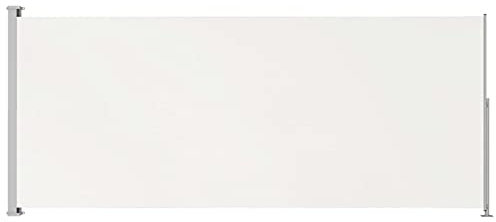 Festnight Ausziehbare Seitenmarkise Sichtschutz Garten Sichtschutzzaun Balkon Seitenmarkise Ohne Bohren Balkonfächer Bistro Markise Sonnenschutz Terrasse 180x500 cm Creme für Balkon Ohne Bohren