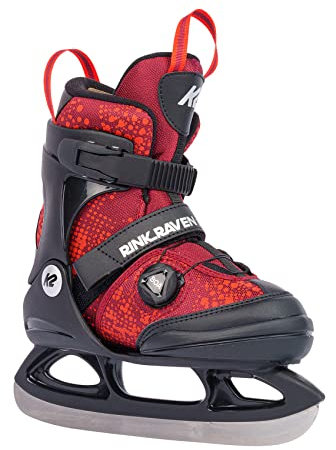 K2 Skates Jungen Schlittschuhe Rink Raven Ice Boa, black-blue, 25G0310.1.1.L