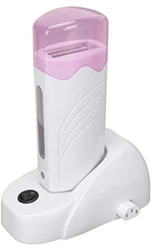 Roll On Wachswärmer, Elektrisches Warmwachsgerät, Wax Warmer Heater Machine, Enthaarungsrolle Tragbares Wachs-HaarentfernungsgeräT mit Heizbasis