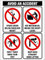 Warnschild Vermeiden Sie Einen Unfall Retro Verbotsschild Personalisierte Türschild 20X30Cm, Tin Sign