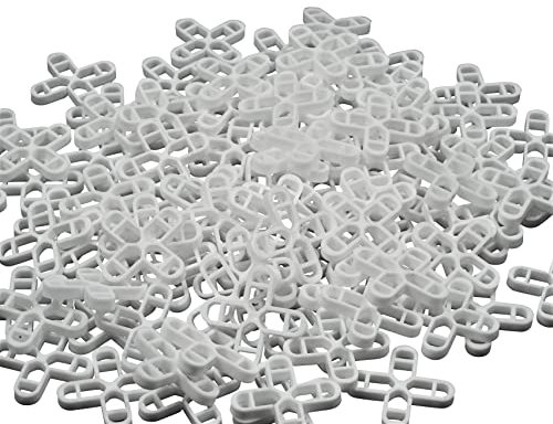 Buddy4Home house accessoires Fliesenkreuze 10mm Set 500 Stück aus robustem Kunststoff weiß Fliesenzubehör Fliesenverlegehilfe Fliesen-Abstandshalter Fugenkreuze