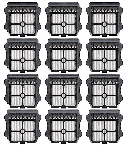 Filtri HEPA compatibili con Tineco iFloor 3/Floor One S3/Floor One S5/Floor One S5 Pro 2, kit di filtri per aspirapolvere Wet Dry (ONES3S5, 12 pezzi)