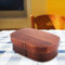 Caja bento, cajas Bento de madera, estilo vintage, para escuela en casa para despertar el estudio (18 x 12 x 5,5 cm/3)