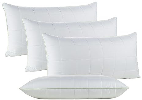 Vitapur Kopfkissen 40x80 cm, 2er-Set Base+ | Verstellbares Kissen | Für alle Schlafpositionen | Abnehmbare Füllung | 4X 40x80 cm, Soft