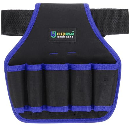 PATIKIL Outil Pochette Ceinture, Construction Charpentier Jardinage Taille Outil Sac Utilitaire Ceintures Organisateur Travail Équipement Poche Support pour Homme Femme, Bleu