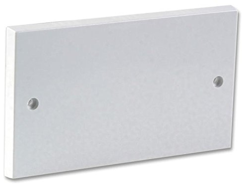 2 Gang Double Socket Blanking Plate with Screws - Wall Plug Electric Socket Cover (1)