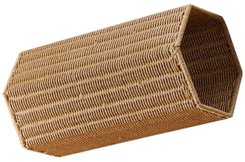 Ciieeo Umbrella Holder Wicker Woven Umbrella Stand for Entryway Umbrella Wood Base Basket Freestanding Umbrella Holder Umbrella Basket Floor Bucket Wicker Umbrella Holder