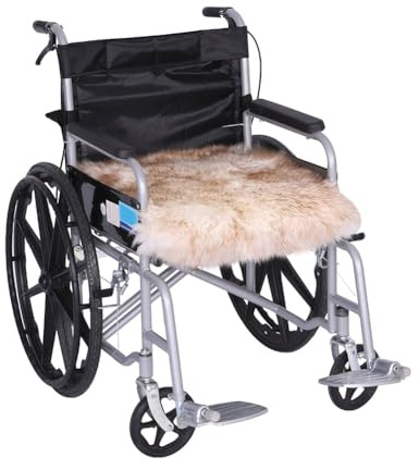 Lammfell Sitzkissen Stuhlauflage Lammfell Sitzfell Fellkissen Lammfell Kissen Fellauflage Sitzpolster Echtem Lammfell Stuhlkissen Sitzauflage Fell Sitzkissen Für Stühle Rollstuhlauflage Katzenbett(3,4