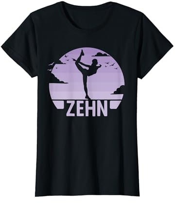 10. Geburtstag Turnerin Tänzerin 10 Jahre Mädchen Turnen T-Shirt