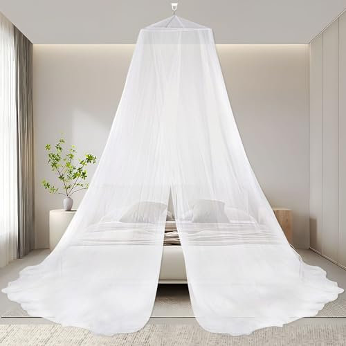 Zanzariera Letto, Cupola Zanzariera, Zanzariera a Tenda per Letto, Zanzariera Bambini, Zanzariera a Maglia Fine, Alta Qualità a Baldacchino, Zanzariera Letto Universale per Casa Giardino