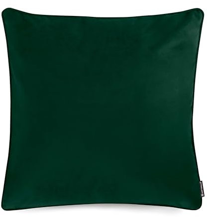 softwalls Kissenbezug Classic - Kissenhülle Samt - Dekokissen | Dunkelgrün - 50 x 50