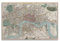 FYRNQ Poster mit Vintage-Karte, viktorianischer Plan von London, Kunstdruck, Retro, ästhetische Raumdekoration, Gemälde, Leinwand, Dekoration für Zuhause und Büro, 30 x 45 cm, ungerahmter Stil