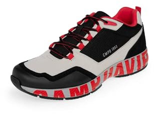 Camp David Herren Power Sneaker im Materialmix mit XL-Logo Black 44