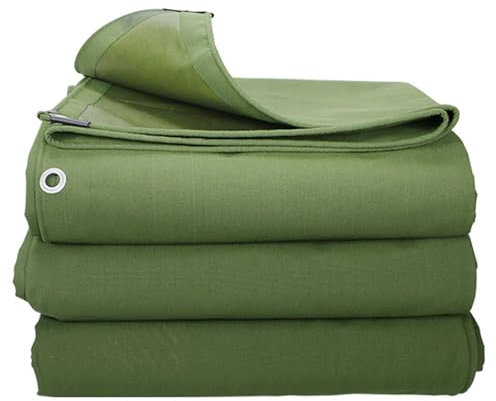 Strapazierfähige, wasserdichte Abdeckplane, 6 x 4 m dick, für den Außenbereich, Segeltuch, mit Ösen, für Gartenmöbel, Camping, Holz, Pool, langlebiges gewebtes Material