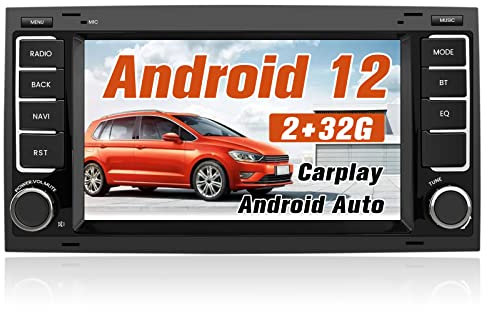 AWESAFE Autoradio für VW Touareg Transporter T5 Multivan, Android 12 System, 7 Zoll Touchscreen, 2+32G, Unterstützt Navigation Carplay Android Auto Bluetooth WiFi