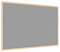 ALLboards Filztafel mit Holzrahmenn 90×60 cm, Grau
