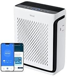 Levoit HEPA Luftreiniger Allergiker für 52㎡ Wohnung Raucherzimmer, 23dB Air Purifier mit Tiermodus + Levoit Akku Staubsauger mit 99,99% HEPA Filter, Auflade-Wandhalterung, Max 60 Min Laufzeit