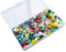 Fhioevt 535 g Mosaico di Cristallo di Colore Misto Tessere Mosaico Vetro Piccole Piastrelle Mosaico in Vetri Irregolari Pietre di Mosaico Creativ per la casa, vasi, tazze, cornici (Colori Misti)