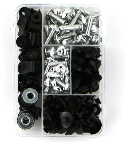 MXGRAPHIC - Kit bulloni carenatura Completa Motocicletta Clip in Acciaio Inox Dado Viti carrozzeria per Yamaha Tmax 500 XP500 2001-2011 2002 2003 2004 2005 2006 2007 2008