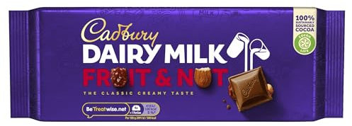 2 x Cudbury Dairy Milk Fruit and Nut Chocolate Bar 180g