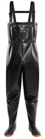 Salopette da pesca per le donne Pantaloni da pesca per uomo Giardinaggio Agricoltura Caccia Salopette Nero Lucido Tuta con Cinture Salopette Impermeabile Traspirante Salopette di sicurezza durevole