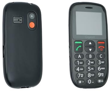 caseroxx TPU-Hülle für Gigaset GL395, schwarz | Flexible TPU-Hülle, passgenau und griffig, schützt vor Stößen, Kratzern und Staub, aus TPU