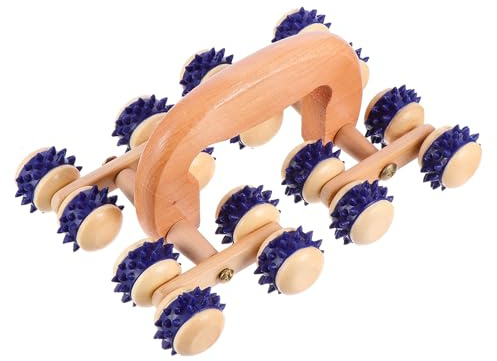 Rollen Körpermassagegerät mit Griff, und Silikon, Tragbar | Zuhause und Reisen, Ganzkörperentspannung, Leichtes Handroller Design, 1 Stück Zufällige Farbe