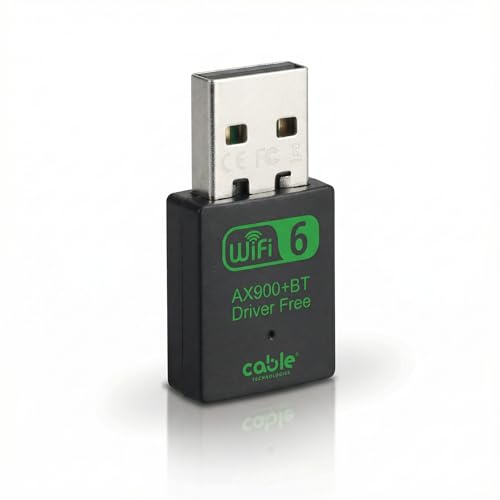 Clé USB Wi-FI Double Bande 2,4/5 GHz + Bluetooth 5.4, antenne sans Fil 900 Mbps, Plug & Play, OFDMA, MU-MIMO, Adaptateur réseau pour PC/Ordinateur de Bureau/Tablette/Ordinateur Portable, pour Windows