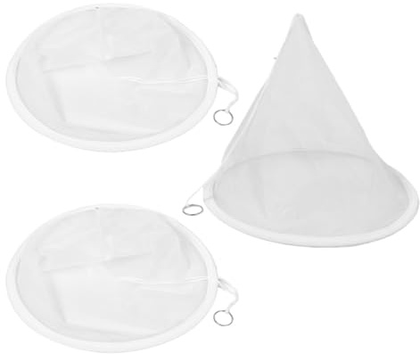 LOORGVEL 3 Stück Konische Nylon Honigfilter 150 Mesh Feinfilterbeutel für Imkerei und Küchenlebensmittelfiltration