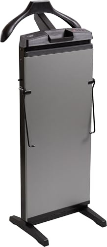 Corby 7700 Trouser Press with Timer Control, Wall Mounted or Freestanding Garment Press, UK Plug, Satin Chrome
