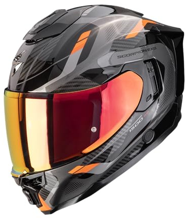SCORPION EXO-1500 AIR SLEEK Black-Orange L | Pinlock® MaxVision: Reduziert das Beschlagen des Visiers unter den meisten Bedingungen