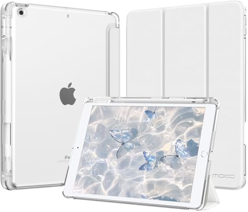 MoKo Funda para iPad 9.ª/8.ª/7.ª Generación 10,2 Pulgadas con Portalápices